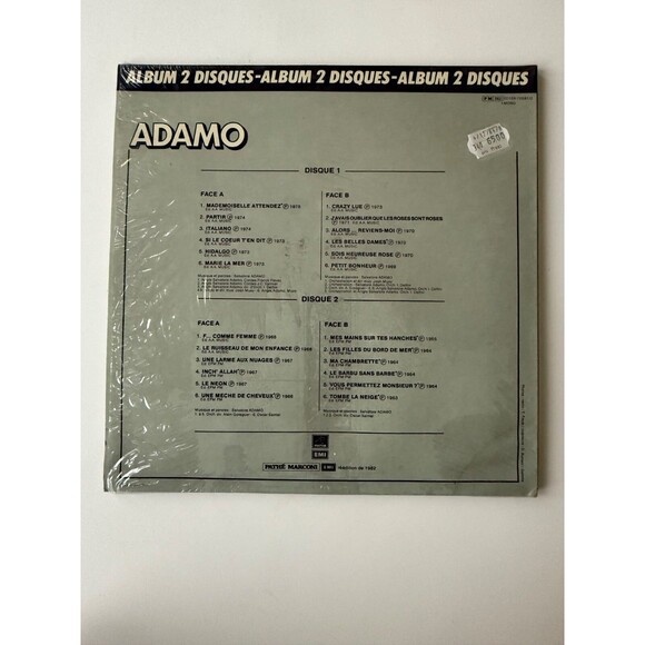 Salvatore Adamo 2 LP Mademoiselle Attendez 1982 Pathe Records Import France EX - Picture 2 of 11